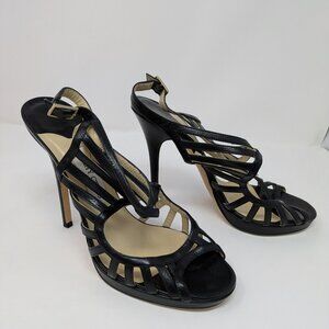 Jimmy Choo Black Sandal Heels Size 41
